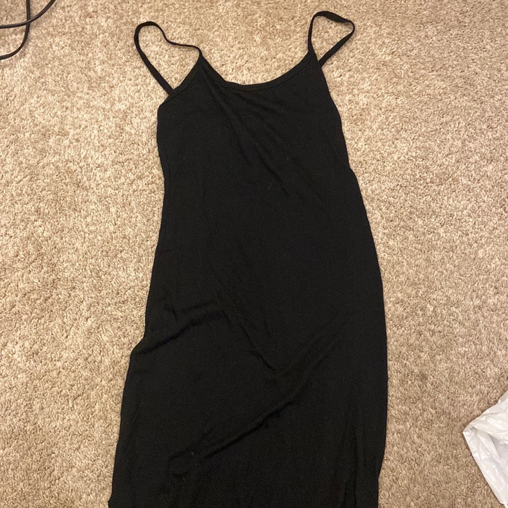 Black wet seal midi dress